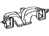 Lexus 55844-60220 DUCT, HEATER TO REGISTER, CENTER
