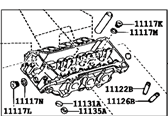Lexus 11102-39115 HEAD, CYLINDER, LH
