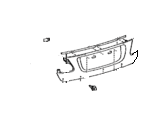 Lexus 76801-30150-B2 GARNISH SUB-ASSY, LUGGAGE COMPARTMENT DOOR, OUTSIDE