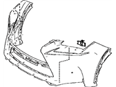 Lexus 52119-78902 COVER, FRONT BUMPER L/P