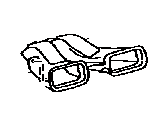 Lexus 55844-33180 DUCT, HEATER TO REGISTER