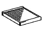 Lexus 87139-50030 FILTER, CLEAN AIR