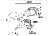 Lexus 87910-53571-C0 MIRROR ASSY, OUTER REAR