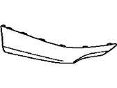 Lexus 76894-75030-A1 COVER, REAR SPOILER, LH