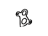 Lexus 25627-50010 GASKET, EGR VALVE