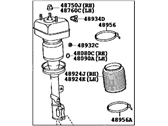 Lexus 48090-48030 CYLINDER ASSY, PNEUMATIC, REAR LH W/SHOCK ABSORBER
