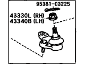 Lexus 43330-29405 JOINT ASSY, LOWER BALL, FRONT RH