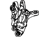 Lexus 42305-53020 CARRIER SUB-ASSY, REAR
