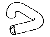 Lexus 16571-38080 HOSE, RADIATOR, NO.1