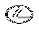 Lexus 53141-30040 Radiator Grille Emblem (Or Front Panel)