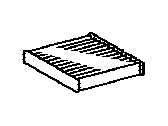 Lexus 87139-30040 FILTER, CLEAN AIR