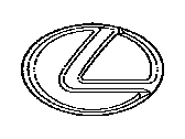 Lexus 53141-50050 Radiator Grille Emblem (Or Front Panel)