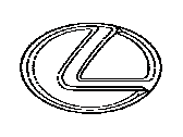 Lexus 53141-53010 Radiator Grille Emblem (Or Front Panel)
