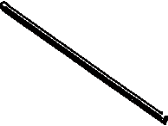 Lexus 85214-42050 RUBBER, WIPER, RH