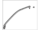 Lexus 67863-50030 WEATHERSTRIP, FRONT DOOR, UPPER RH