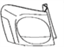 Lexus 81551-30A41 Lens & Body, Rear Combination Lamp, RH