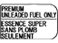 Lexus 74559-20140 Label, Fuel Information