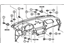 Lexus 55401-48050-C0 Pad Sub-Assy, Instrument Panel Safety
