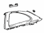 Lexus 62470-24031-C1 Garnish, Roof Side, Inner RH