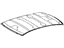 Lexus 63111-50100 Panel, Roof