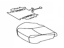 Lexus 71071-60G80-A1 Front Seat Cushion Cover Sub-Assembly, Right (For Separate Type)