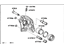 Lexus 47850-30400 Rear Driver Disc Brake Cylinder Assembly