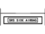 Lexus 71819-12020-A1 Label, Side Air Bag Name