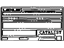 Lexus 11298-0P260 Label, Emission Control