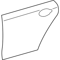 Lexus 67113-30430 PANEL, REAR DOOR, OUTSIDE