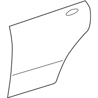 Lexus 67113-53010 PANEL, REAR DOOR, OUTER RH