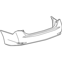 Lexus 52159-30964 COVER, REAR BUMPER L/P