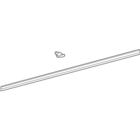 Lexus 67863-78010 WEATHERSTRIP, FRONT DOOR