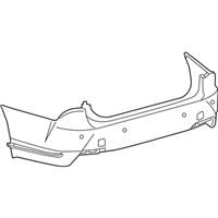Lexus 52159-50938 COVER, REAR BUMPER L/P