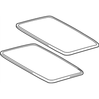 Lexus 63201-0E120 GLASS SUB-ASSY, SLIDING
