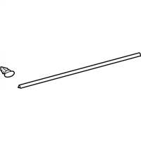 Lexus 67863-53030 WEATHERSTRIP, FRONT DOOR