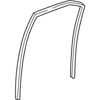 Lexus 68152-48010 RUN, REAR DOOR WINDOW, LH