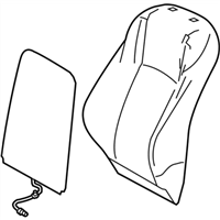 Lexus 71073-78190-A0 COVER SUB-ASSY, FRONT SEAT