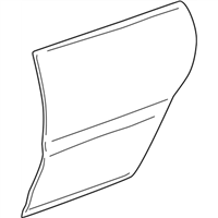 Lexus 67113-48010 PANEL, REAR DOOR, OUTER RH