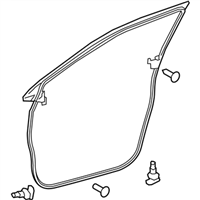 Lexus 67862-78010 WEATHERSTRIP, FRONT DOOR