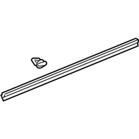 Lexus 67863-75010 WEATHERSTRIP, FRONT DOOR, NO.2 RH