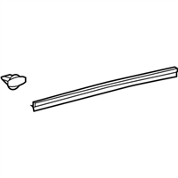 Lexus 67863-06090 WEATHERSTRIP, FRONT DOOR