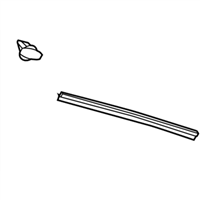 Lexus 67863-33040 WEATHERSTRIP, FRONT DOOR