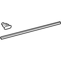 Lexus 67863-60030 WEATHERSTRIP, FRONT DOOR