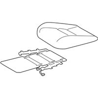 Lexus 71071-78300-A0 COVER SUB-ASSY, FRONT SEAT