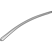 Lexus 67863-50040 WEATHERSTRIP, FRONT DOOR, UPPER RH