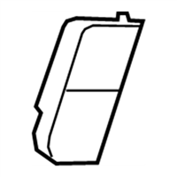 Lexus 72869-0E010-C0 COVER, CENTER ARMREST HINGE