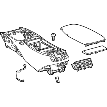 Lexus 58810-50370-01 Box Assembly, Console