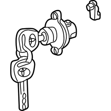 Lexus 69055-60170 Back Door Lock Cylinder & Key Set