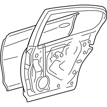 Lexus 67004-30620 Panel Sub-Assembly, Rear Door