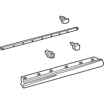 Lexus 75071-48100 MOULDING Sub-Assembly, Front